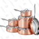 Cuisinart 11-Piece Copper Tri-Ply Cookware Set | $250 | SideDeal